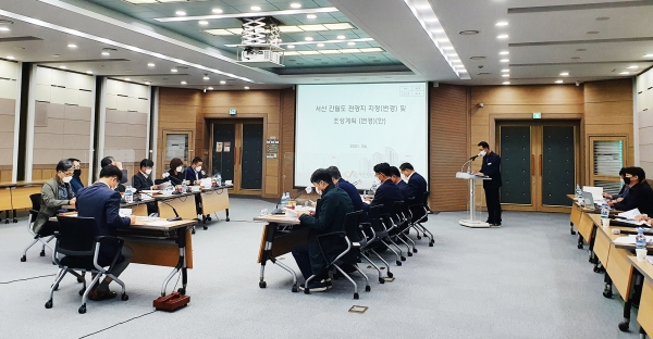 6일 대회의실에서 열린 서산시 도시계획 공동위원회 장면