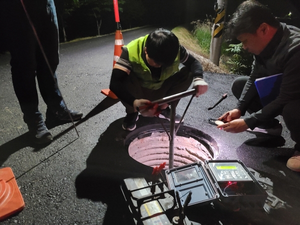 지상상수도 현대화사업 작업 사진