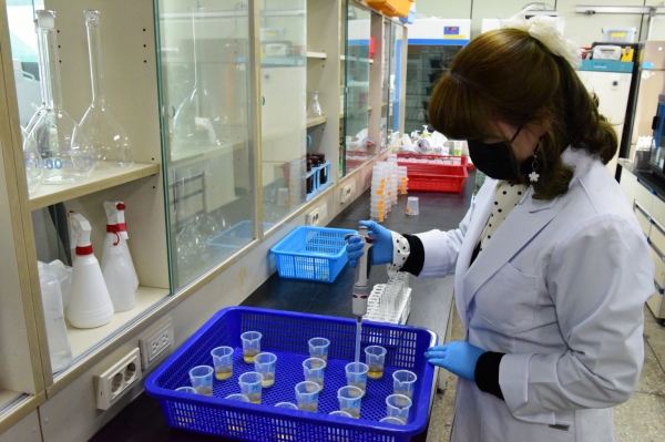 토양검정 연구실 모습