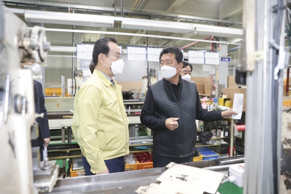 박시장, 성남산단 현장방문 모습