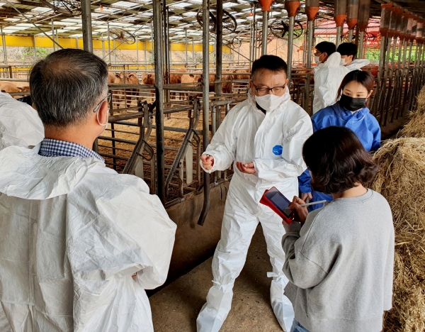 안면읍 한우 농가 컨설팅 모습