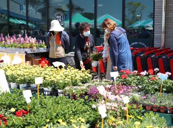‘태안 로컬푸드 직거래 장터’ 모습.