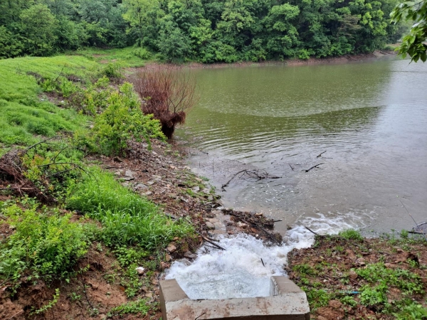 천안시 동면 화덕지구 지표수 보강개발사업 준공 모습