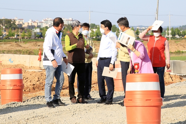 지난 12일 양대선 개설현장 방문 현장 점검 장면