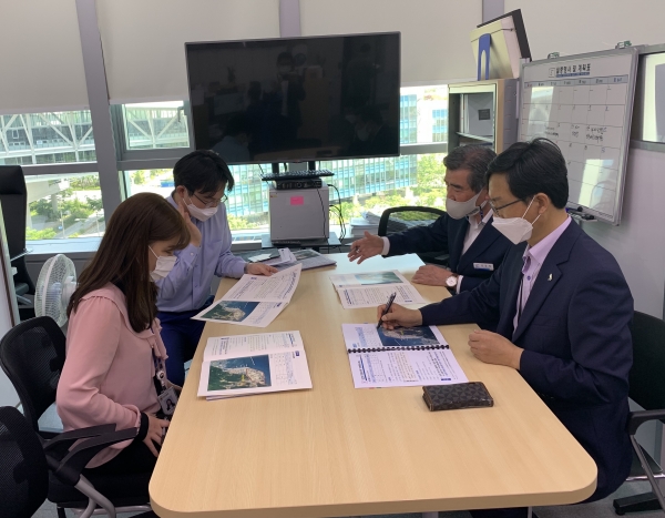 김동일 보령시장, ‘新해양르네상스 구축과 미래해양도시 조성’ 위해 13일 해양수산부 방문 모습