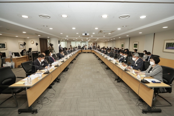 중부권 동서횡단철도 연석회의 및 결의대회 참석 모습