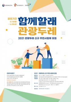 2021 관광두레 신규 주민사업체 모집 포스터