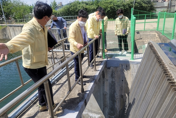 배수펌프장 점검 모습