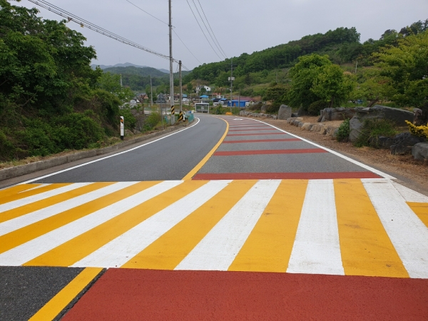 시도 12호 도로정비 전경