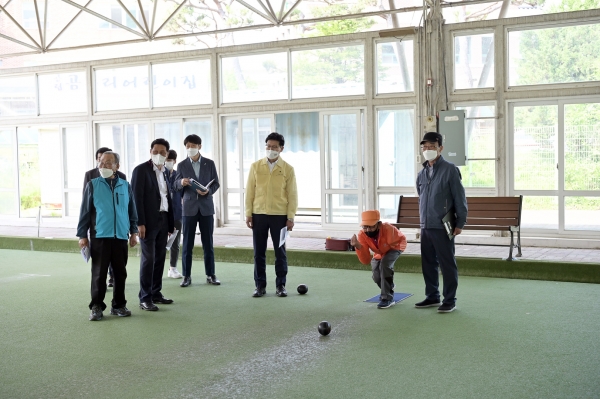 주요사업장 현장방문(론볼체육관)