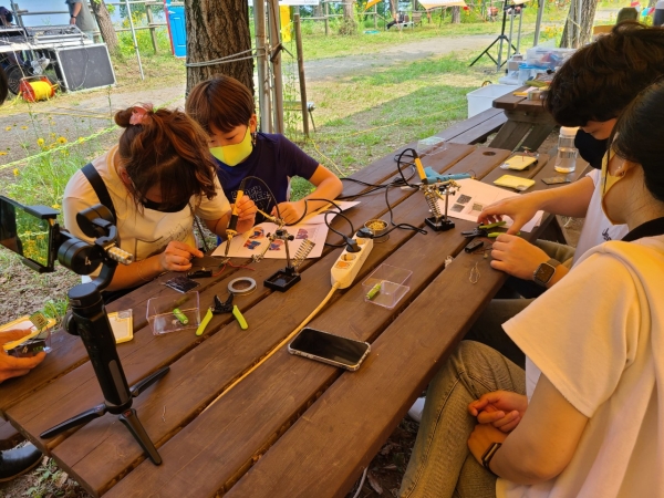 지난 5일 로하스캠핑장 일원에서 ‘대덕구와 함께하는 탐&탐 과학여행’ 행사를 펼쳤다