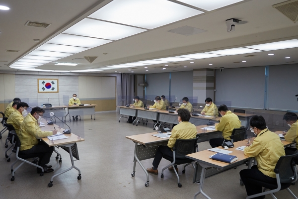 아산시 제62차 비상경제대책 및 제59차 생활방역대책 회의 사진