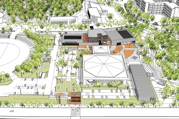 스포츠 콤플렉스 설계 공모작