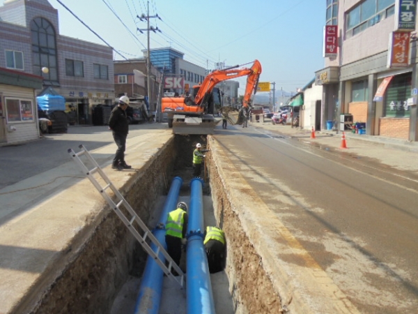 신풍 지방상수도 시공 사진