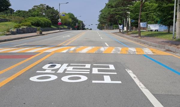 도로명 도색 - 왕릉로