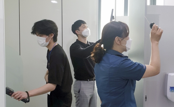 학내 불법촬영 합동점검 실시 모습