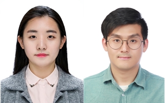 식품생명공학과 문지은 대학원생(좌측), 가속기과학과 황종모 대학원생(우측)