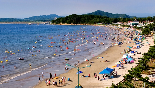 지난 춘장대해수욕장 모습