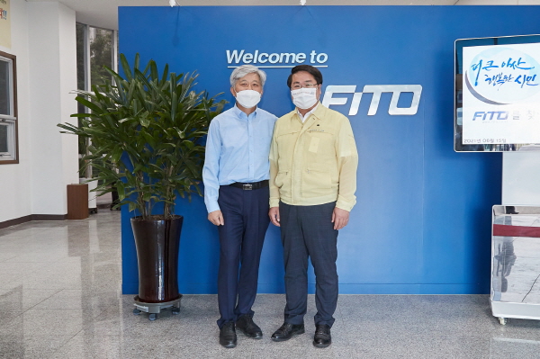 오세현 시장 ㈜피토 방문 사진