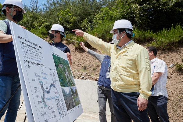 오세현 시장 산림재해복구사업장 현장 방문 사진