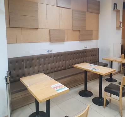 비말차단가림막 사진