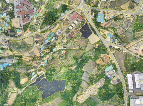 선장면 군덕리 일원 드론 정사영상