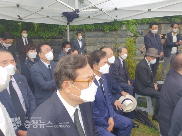 김종필 전 총리 서거 3주기 추도식 모습