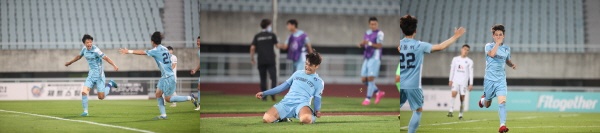 (좌로부터) 오현교 득점, 이예찬 득점, 최진수 득점 모습
