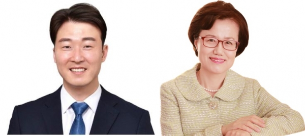 (왼쪽부터) 대전시의회 예산결산특별위원회 박수빈 위원장, 우애자 부위원장