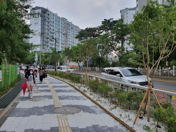 천안시가 조성 완료한 자녀안심 그린숲