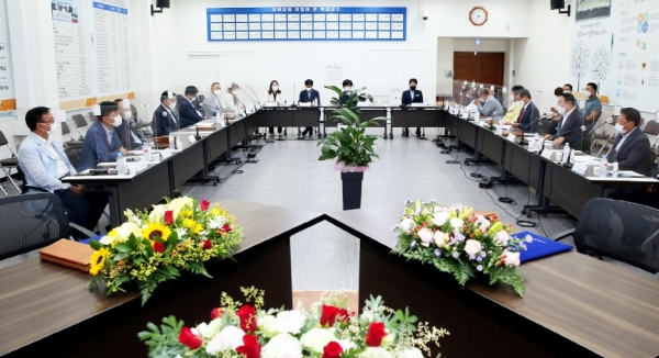 ㈜인스그린 외 1개사와 지난 5일 1550억원 규모의 투자협약 체결식  개최