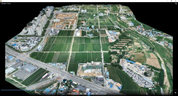 드론으로 제작한 모종샛들지구 도시개발사업지구 3차원 디지털영상