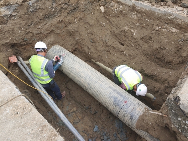 하천 우수토실 및 토구 정비 모습