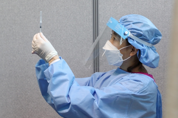 기 코로나19 예방접종 실시했던 자료 사진