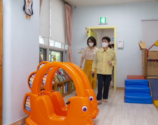 박정현 대덕구청장, 코로나19 대응 어린이집 긴급보육 실태 확인 및 애로사항 청취 등