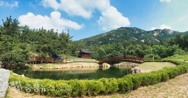 ‘생태문화 샘골 도시공원 조성 사업’이 진행 중인 샘골 모습.