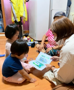 취약계층 아동 가구 방문 사진