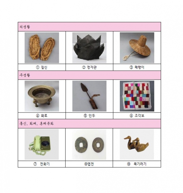 한밭교육박물관(유물대여 대표목록)