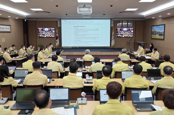 김정섭 시장 주간업무보고회 사진