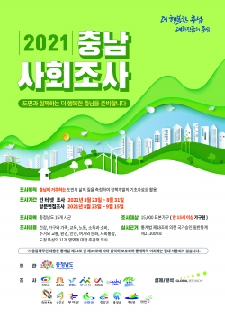 2021 충남 사회조사 포스터