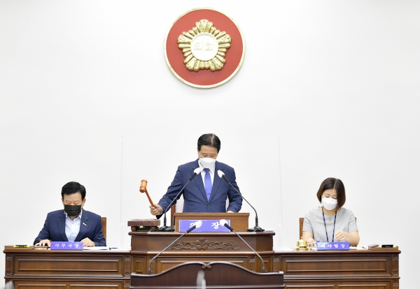공주시의회, 제227회 임시회 폐회식 모습