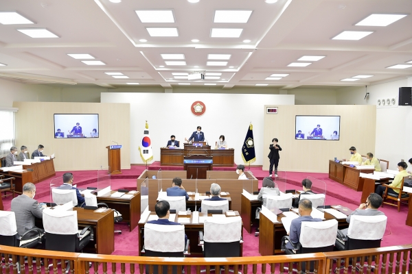 공주시의회, 제227회 임시회 폐회식 모습