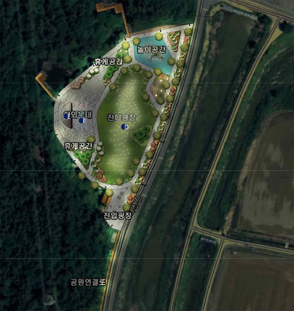 생태공원 정비 조감도.