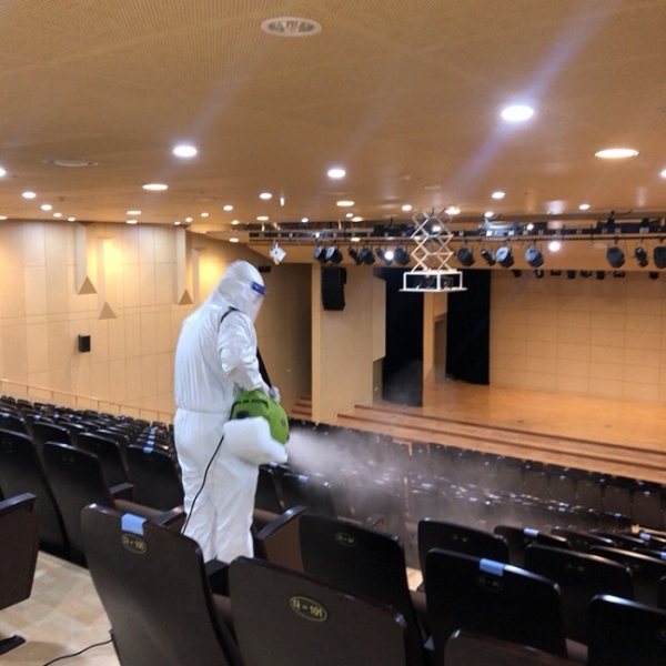 한남대 총학생회 임원 60여명 ‘안전 강의실’ 방역 봉사활동