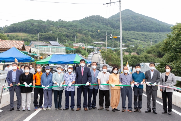 6월 착공한 죽림교 재가설공사 준공식 개최