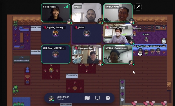 KISTI-NVIDIA GPU 해커톤. 메타버스 '게더타운'에서 프로젝트 수행 경험 공유