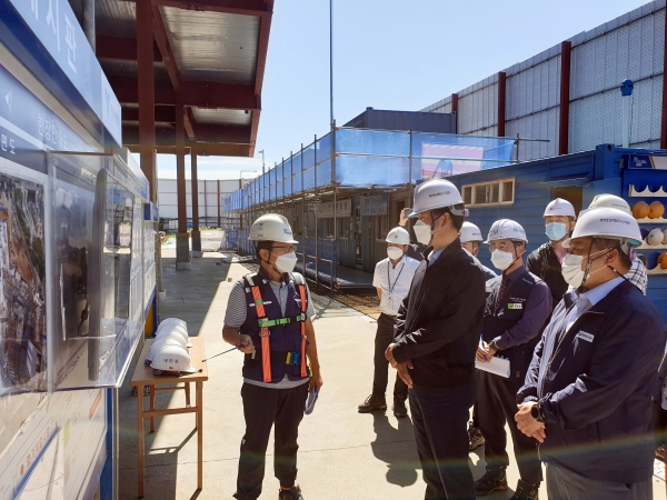 박무익 청장 현장 점검 모습