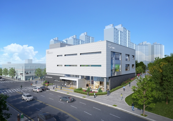 아산시 음봉어울샘도서관 조감도