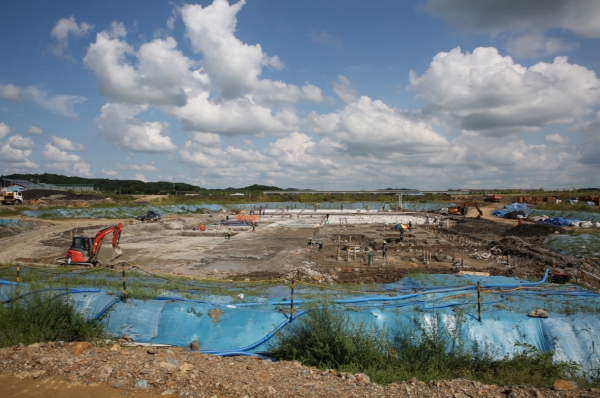 서천군신청사 기초보강 공사 완료