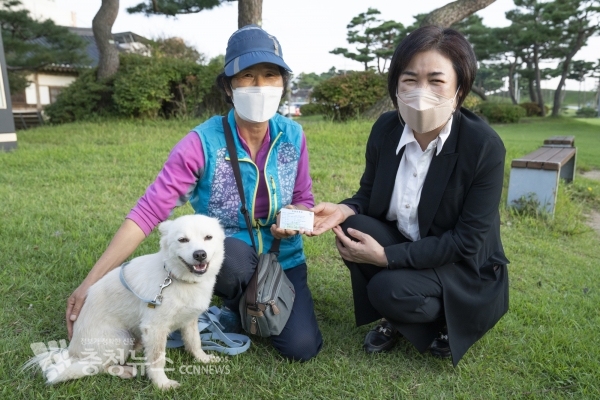 국내 첫 명예119 구조견 백구